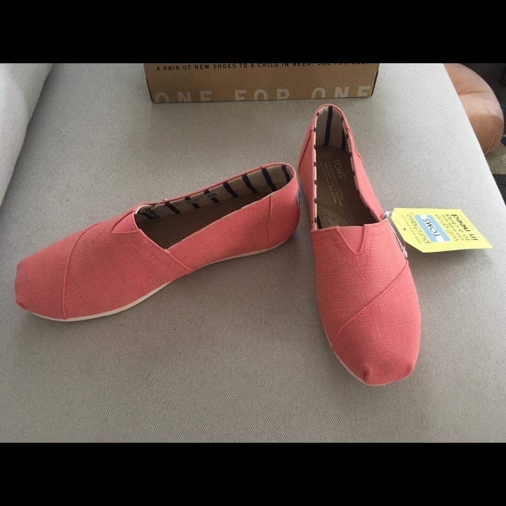 Toms Classic Cactus Flower Heritage Canvas NIB 9